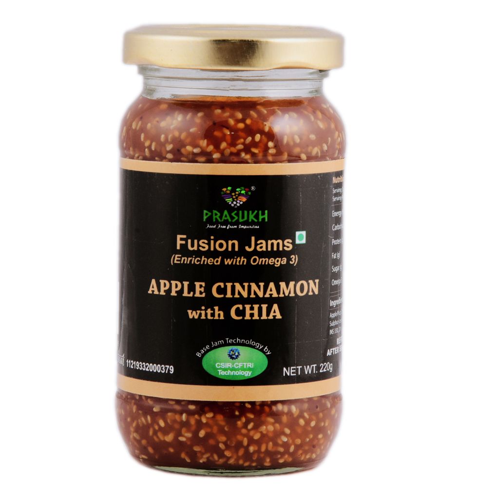 Chia Apple Cinnamon Jam 220gm