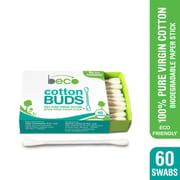 Cotton Ear buds with Paper Stick - 60 Swabs
