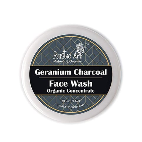 geranium charcoal face wash