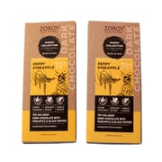 70% Organic Dark chocolate, with Pineapple and pepper - 116 gms, (Set of 2)