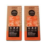 70% Organic Dark chocolate, with Saunf and Santra - 116 gms, (Set of 2)