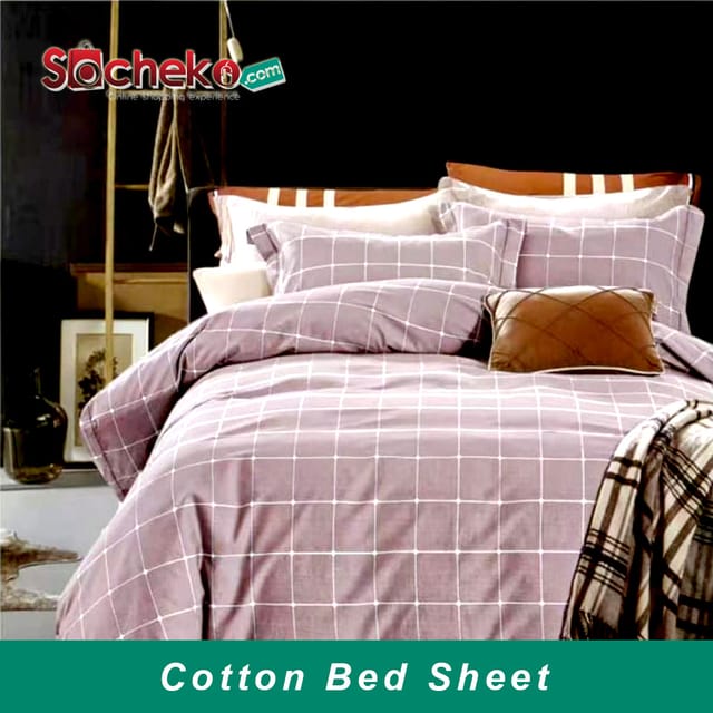 Cotton Bed Sheet 4 Pcs Set Best, King Size Fitted Bed Sheets Only In Nepal