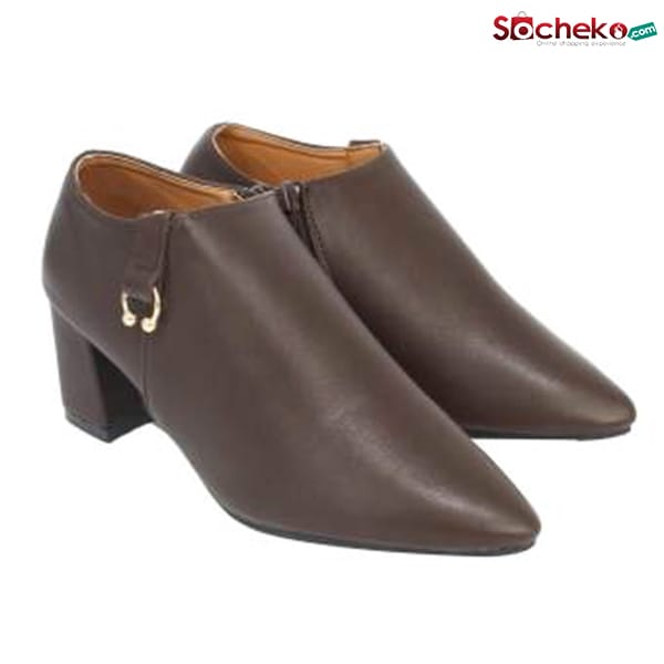 Marvellous New Ankle Square Heel Leather Boots For Women