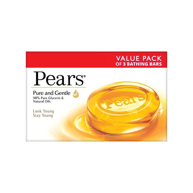 Pears Pure And Gentle Combo (Value Pack of 3) 125gm