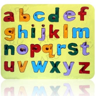 a b c Small English Alphabets Board Puzzel