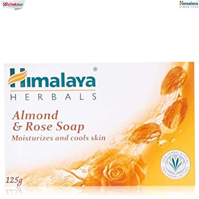 Himalaya Herbals Almond And Rose Soap, 125g