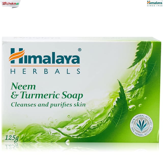 Himalaya Herbals Neem And Turmeric Soap, 125G