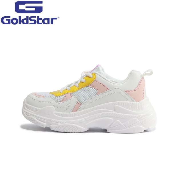 goldstar white running shoes
