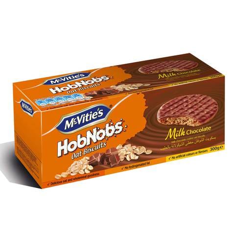 McVities Hob Nob Milk Chocolate Biscuit 300gm