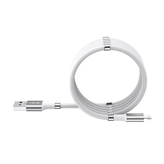 Rock Lightening Magnetic Silicone Charge & Sync Cable For iphone