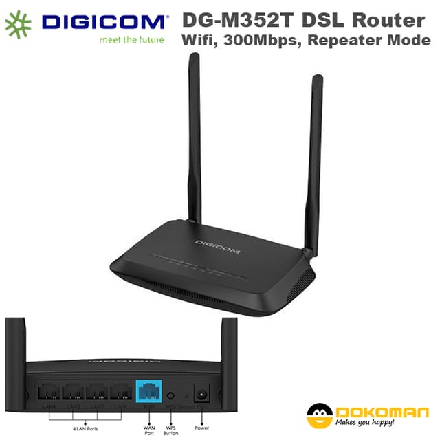 DIGICOM DG-M352T DSL Router 300Mbps, Repeater Mode