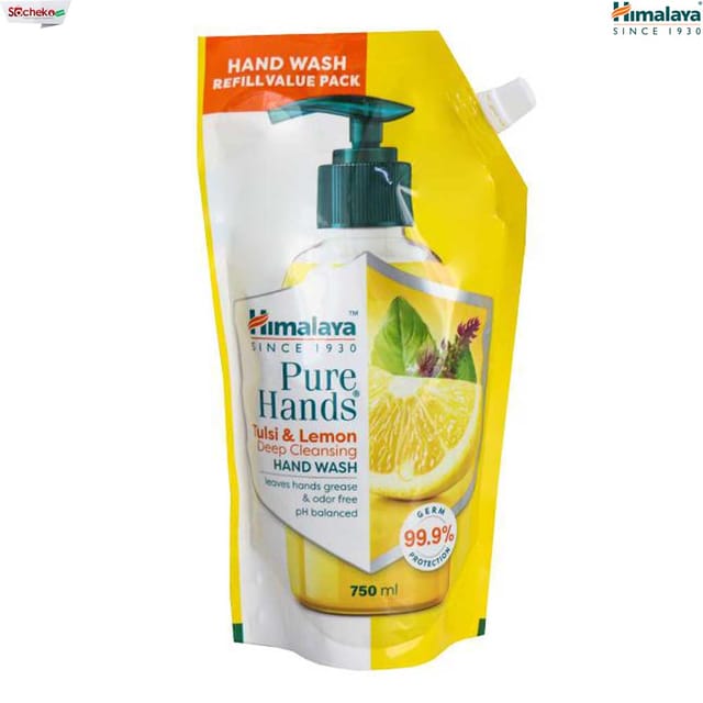Himalaya Pure Hands Tulsi & Lemon Deep Cleansing Hand Wash Refill 750 ml