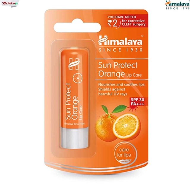 Himalaya Sun Protect Lip Care - Orange, 4.5g