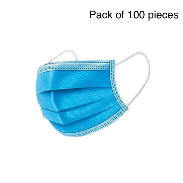 3 Ply Surgical Masks With Nose Pin Pack Of 100