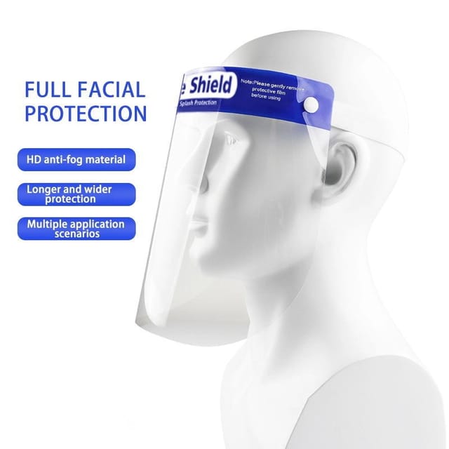 Face Shield Mask with Forehead Cushion- 400 Microns
