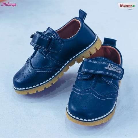 Melange Fashion Blue Shoes For Kids
