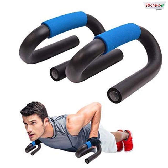 S Shape Push-up Bars Stands with Foam Handles for Men & Women