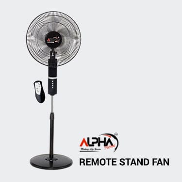 Alpha Home Stand Fan Remote Coolmax
