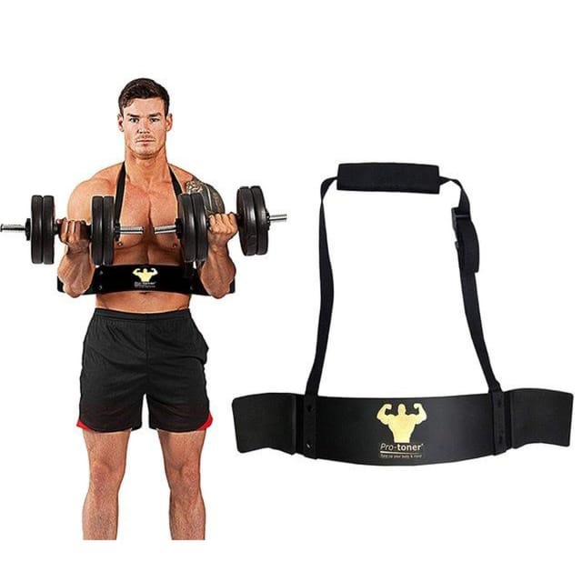 Bicep Arm Blaster Adjustable Aluminum Body Building Bomber Curl Triceps Muscle Training Gym Weight Lifting Fitness Equipment