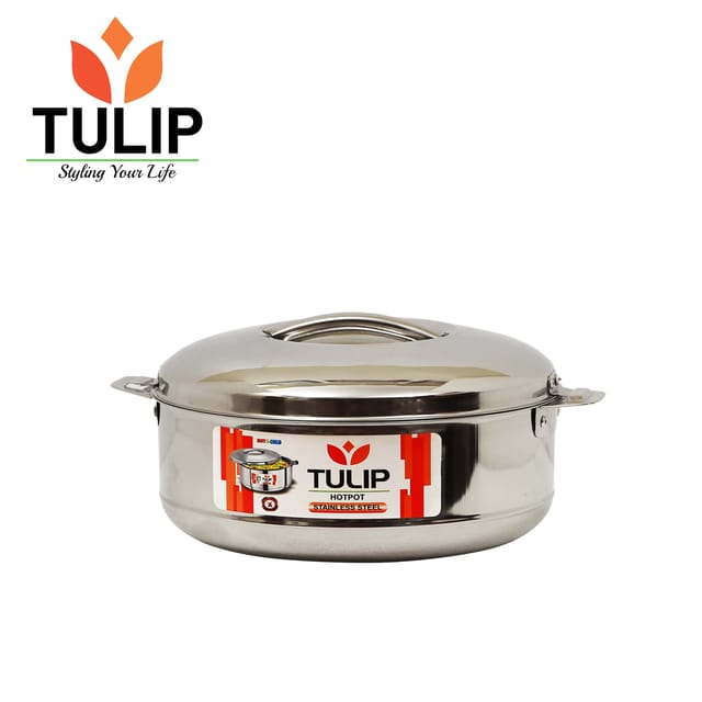 Tulip Steel Casserole / Hotpot / Hotcase with Lid - 1000ml