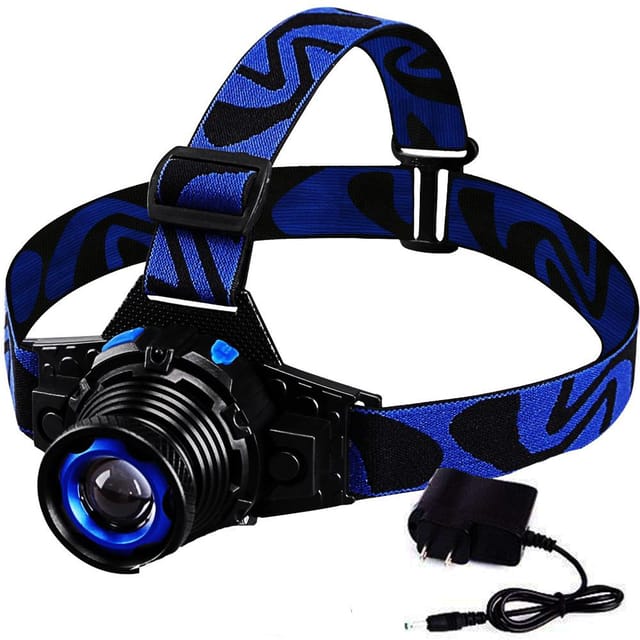 Advanced Zoom System Waterproof Rechargeable Headlamp