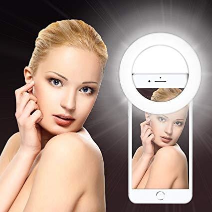 3 mode Rechargeable Portable Selfie Ring Light for Camera Phone Light LED Flash/Light/ringlight