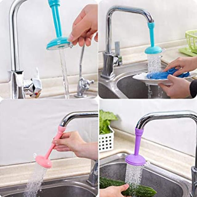 New 360 Degree Adjustable Kitchen Splash Shower Bathroom Tap Water Saving Device and Water Purifier Head Nozzle Diffuser Aerator Tap Valve Kitchen Connector