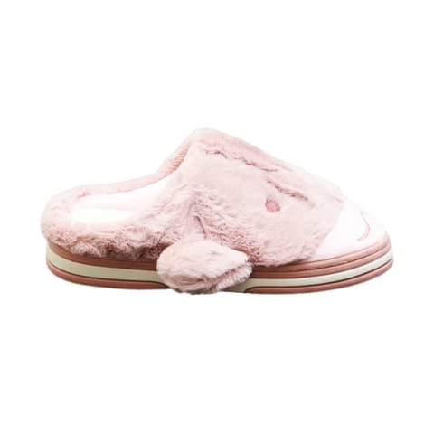 Pink Bunny Designed Fur Winter Slippers
