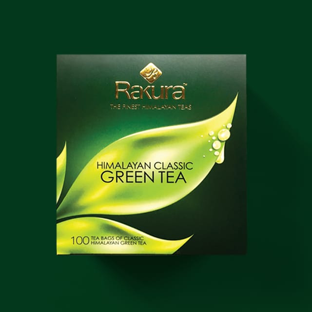 Rakura Himalayan Classic Green Tea 100 TB (Value Pack)