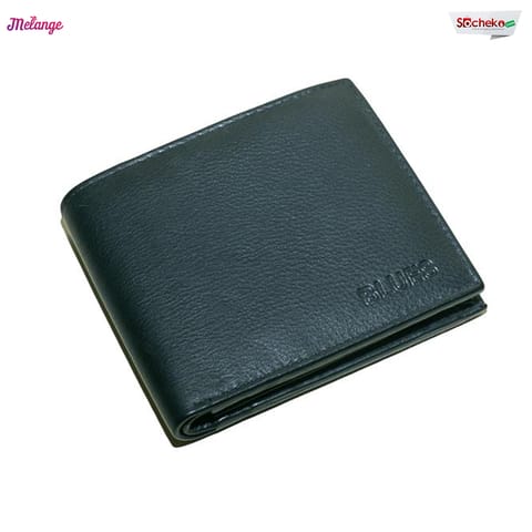 Melange Black Leather Wallet