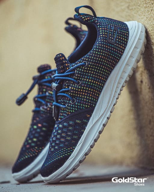 navy sports shoes