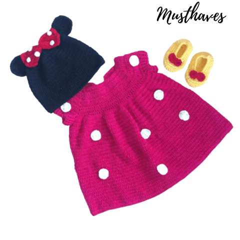 Minnie Mouse dress set for 2 year old baby