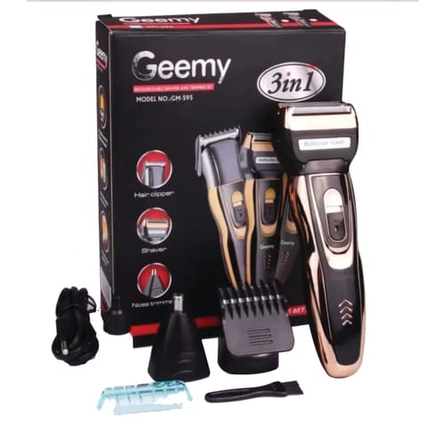 Gemei  ( 3 In 1 Trimmer ) Hair Clipper, Shaver & Nose Hair Trimmer