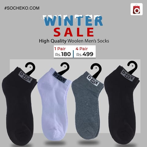 Thick Woolen Socks For Mens