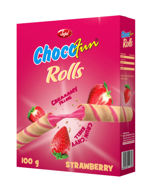 Chocofun Rolls-Strawberry (100 grams)