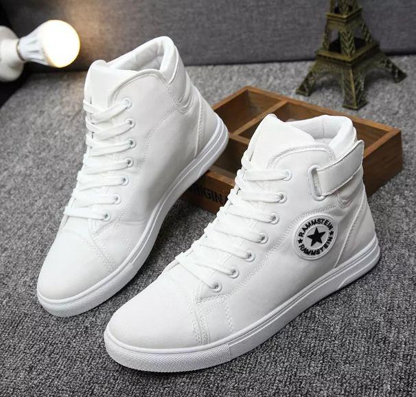 white color canvas shoes