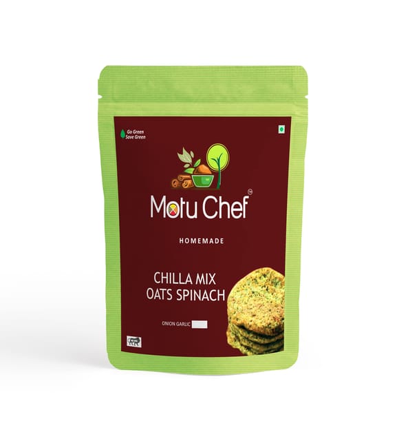 Motu Chef - Oats Spinach Chilla Mix - 250 gms