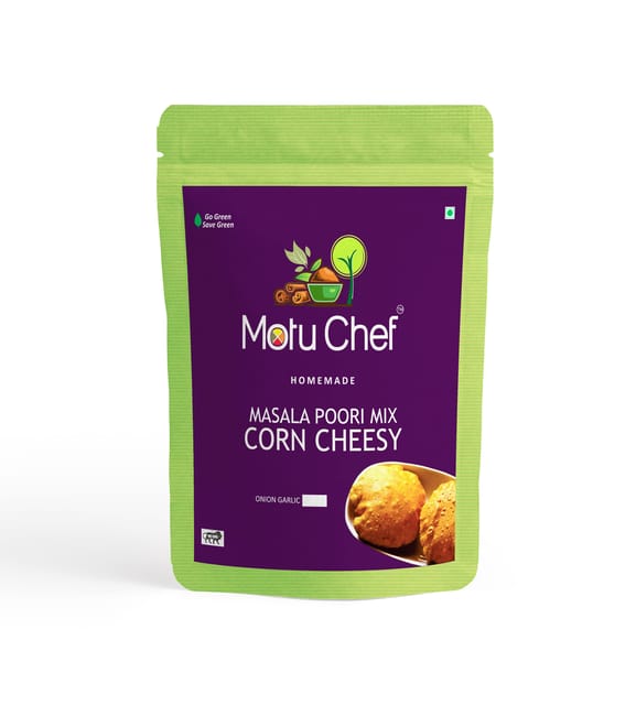 Motu Chef - Cheesy Corn Masala Poori Mix - 250 gms