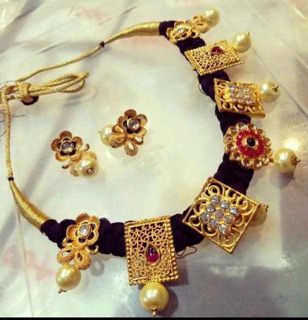 Sri Boutique - Gold Plated Charms with AD stones