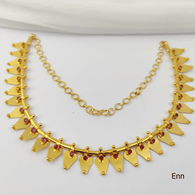 Deeps Fashion - Gold finish Thalikootam - Kerala style Necklace