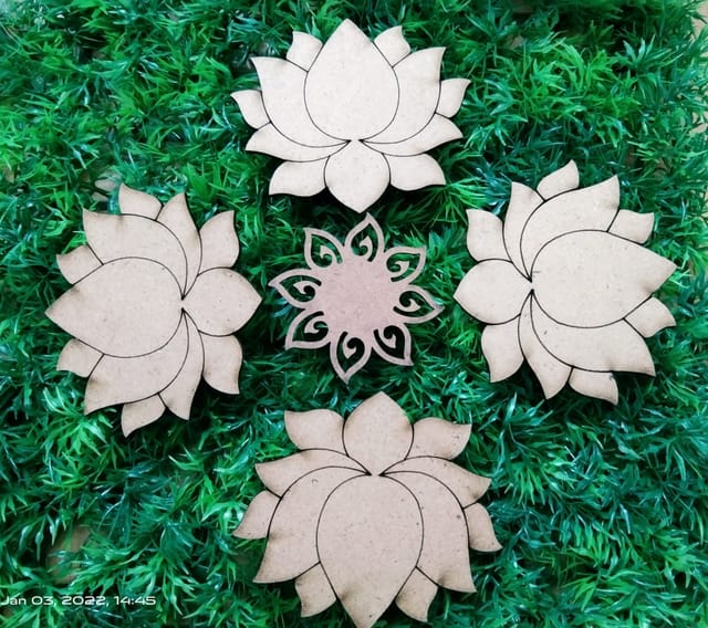 Paper Flower - Home Decorative- MDF Wooden Cuts