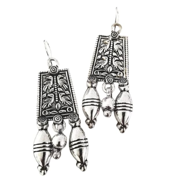 Abarnika  - Oxidised hook earrings