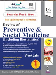Review of Preventive & Social Medicine (include Biostatistics) 13th edition 2021 by Vivek Jain