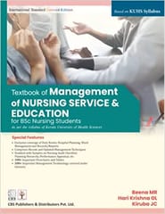Textbook of Management of Nursing Service and Education for BSc Nursing Students 2022 By Beena M R