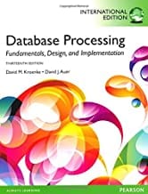 Data Base Processing Fundamentals Design And Imp. By Kroenke Publisher Pearson
