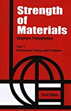 Strength Of Materials 3Ed Part 1 Elementary Theory And Problems (Pb 2002)  By Timoshenko S.