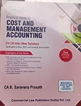 Practical Guide To Cost & Management Accounting2nd Edn July 2021 By CA B Saravana Prasath