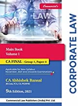 Corporate Law And Allied /Economic Laws (Set Of 2 Vols )7th Edn Dec  2020 By CA Abhishek Bansal
