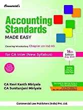 Accounting Standards Made Easy Ca Inter New Syllabus14th Edn Aug 2021 By RAVI KANT MIRIYALA