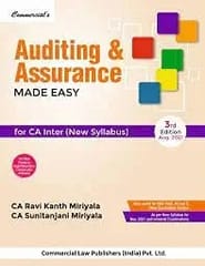 Auditing And Assurance Made Easy Ca Inter3rd Edn Aug 2021 By RAVI KANT MIRIYALA